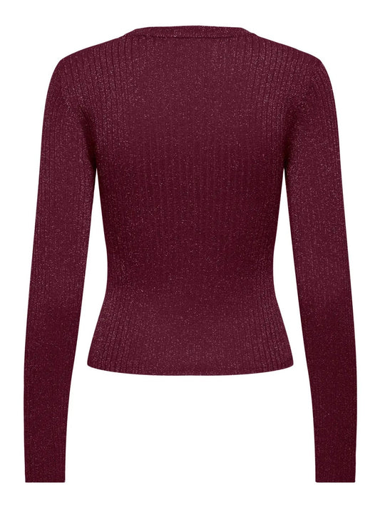 Jacqueline De Yong JDYPLUM Pullover Donna Maroon Banner 15330569 Maroon Banner JACQUELINE DE YONG 