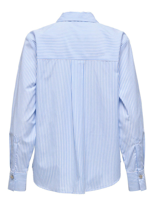 Jacqueline De Yong Women's Soho White Cashmere Blue Shirt