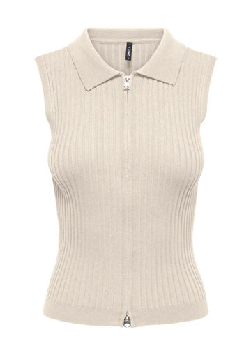 Only - Cardigan Donna Meddi Bianco Betulla