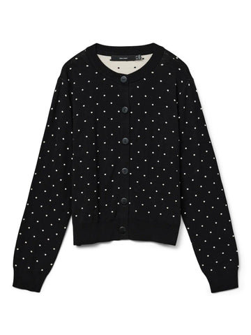 Vero Moda VMSABA Cardigan Donna Black W. BIRCH