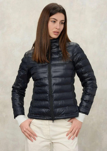 Blauer Giubbino Donna Ellis Nero Interno Beige