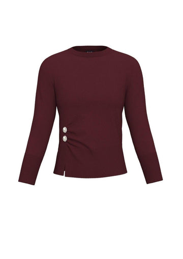 Emme Marella Damiana Women's Sweater in Bordeaux
