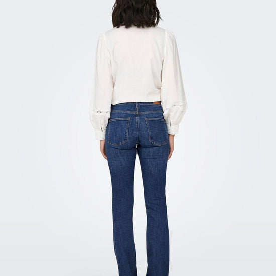 Jeans Flared fit Donna Dark Blue Denim 15337824 Dark Blue Denim ONLY 