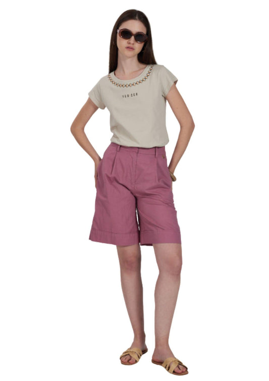 Sì Zee Bermuda Donna Rosa Antico