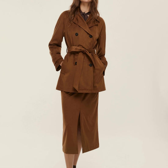 Emme Marella Trench in jersey Team Donna Cioccolato 2525906011200 004 EMME MARELLA 