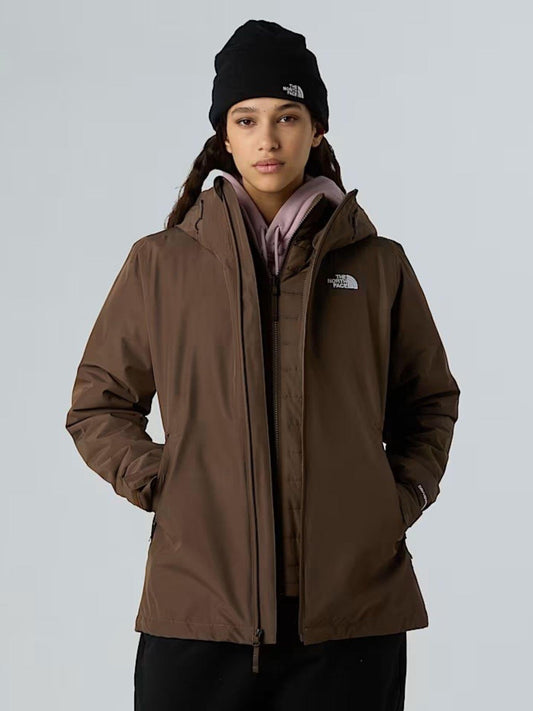 The North Face Giacca Donna 3 in 1 con cappuccio Carto Mono Triclimate Smokey Brown