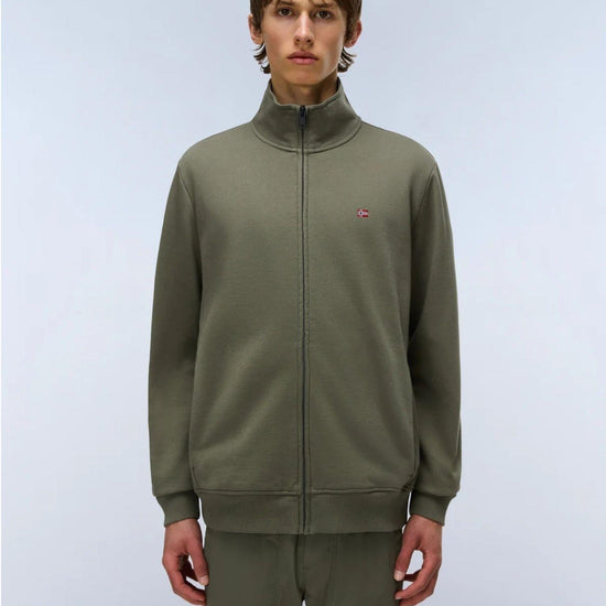 Napapijri Felpa con Zip Balis Winter Uomo Verde Tea Leaf NP0A4GBA G0A NAPAPIJRI 