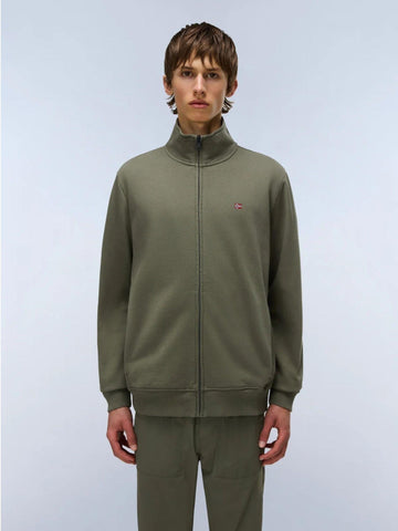 Napapijri Felpa con Zip Balis Winter Uomo Verde Tea Leaf NP0A4GBA G0A NAPAPIJRI 
