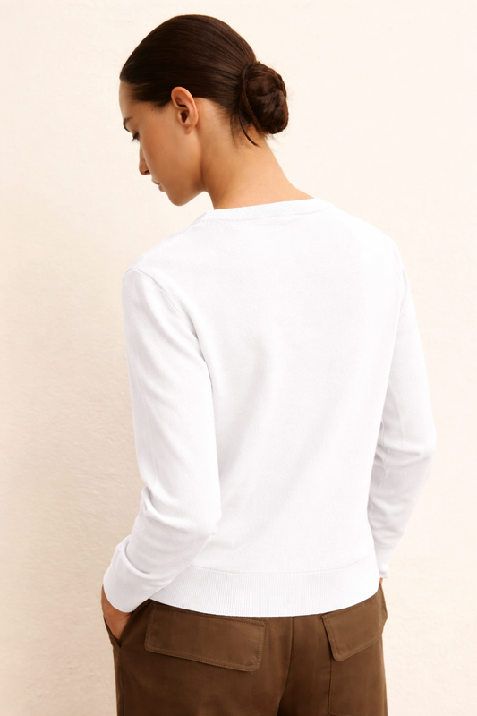 Emme Marella - Women's Emmalpe White Sweater