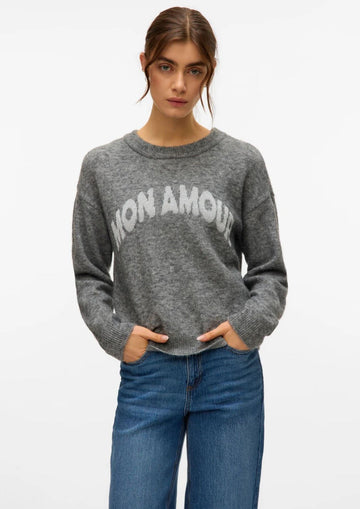 Vero Moda Pullover Donna Amoremio Grigio