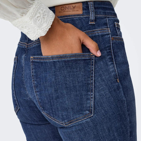 Jeans Donna Only Onlann Blu Denim Scuro<BR/> 15337824 Dark Blue Denim ONLY 