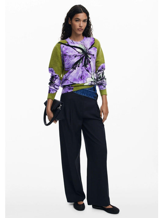 Desigual Maglione disegnato da Mr. Christian Lacroix Donna Verde