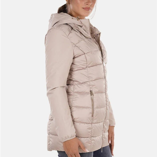 Yes Zee Giacca Lunga Donna Beige O045 M800 0222 YES ZEE 