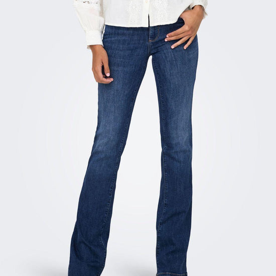 Jeans Flared fit Donna Dark Blue Denim 15337824 Dark Blue Denim ONLY 