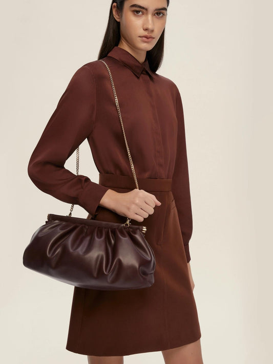 Emme Marella Pouch morbida Donna Gloria Bordeaux