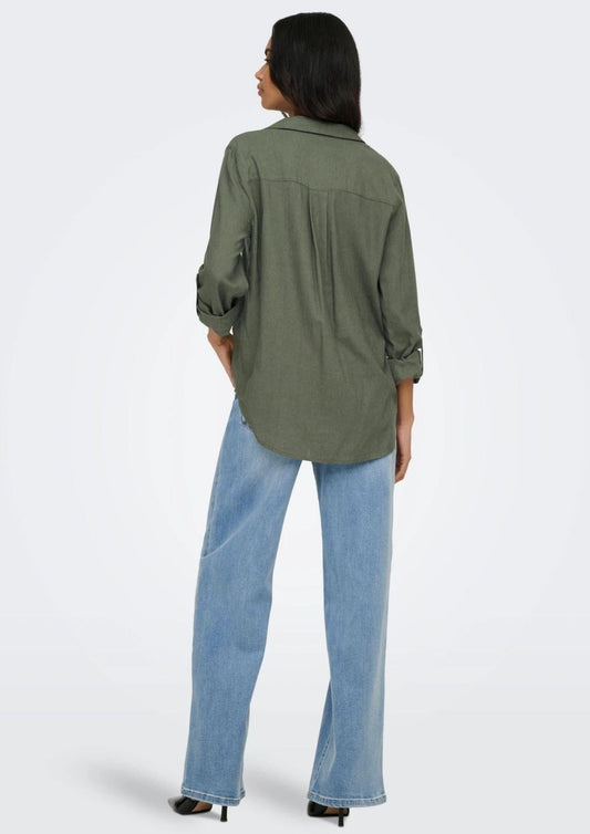 Only - Women's Goa Olive Green Shirt