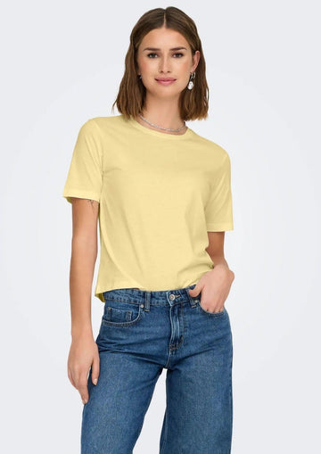 Jacqueline De Yong T-Shirt Donna Rex Vaniglia