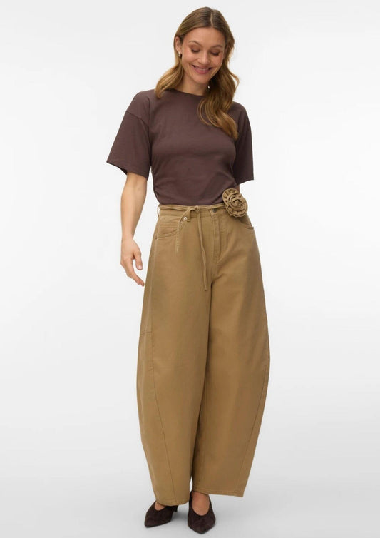 Vero Moda - Jeans Donna Kaitlin Marrone Kelp