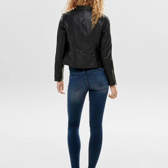 Only Giacca in Finta Pelle Donna Onlgemma Nero 15153079 Black ONLY 