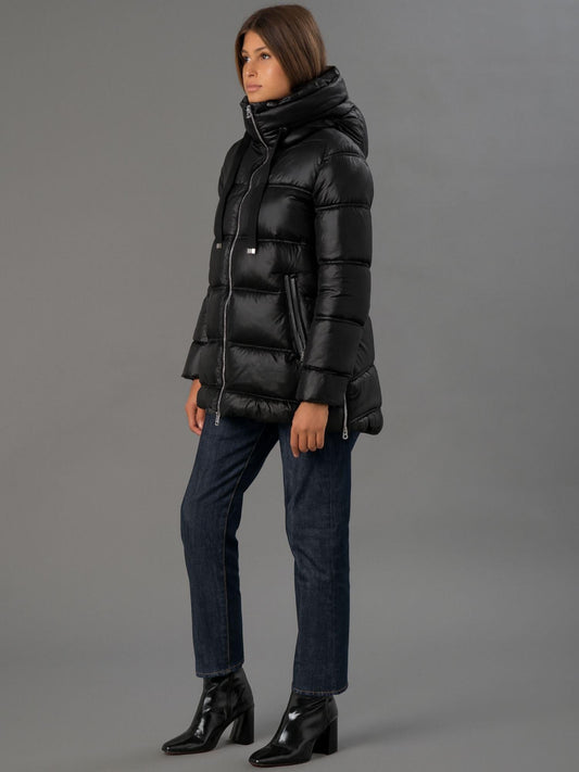 Rihunik Giacca Invernale Donna Nera