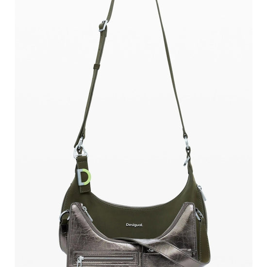 Desigual Borsa media bicolore rimovibile Donna Verde 25WAXPAH 4091 DESIGUAL 