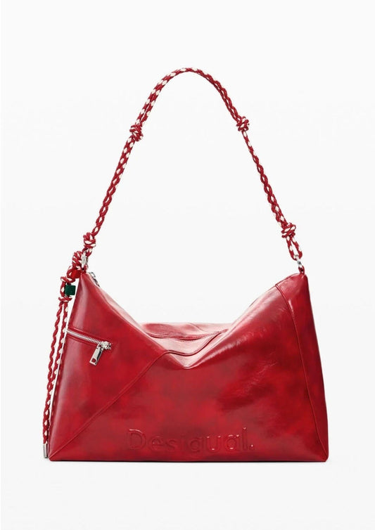 Desigual - Borsa Donna Bag Half Logo Leiria 2.0 Rossa