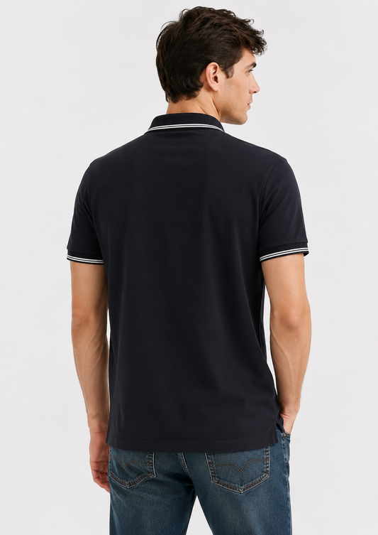 Armani Exchange - Polo Uomo Blu Navy