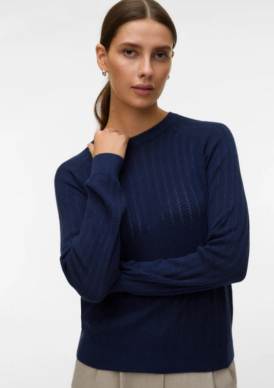 Vero Moda - Women's Newlex Navy Blue Pullover