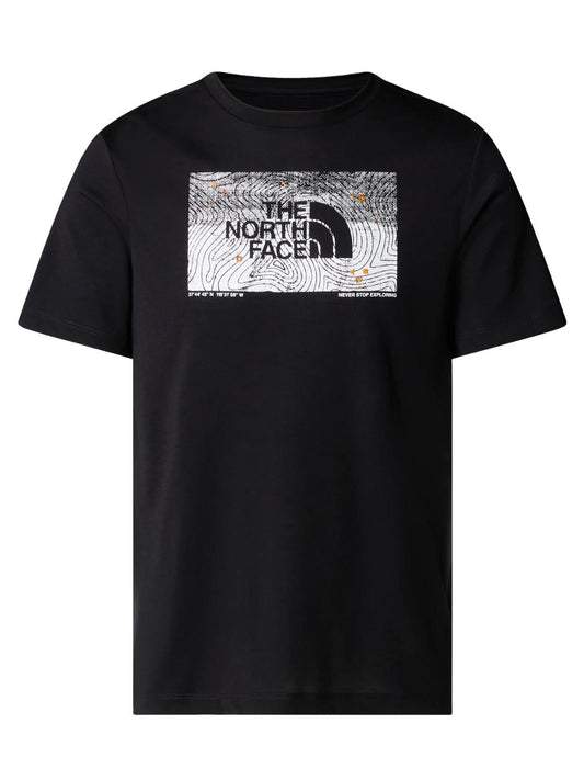 T-Shirt Foundation Abstract Graphic Uomo Nero