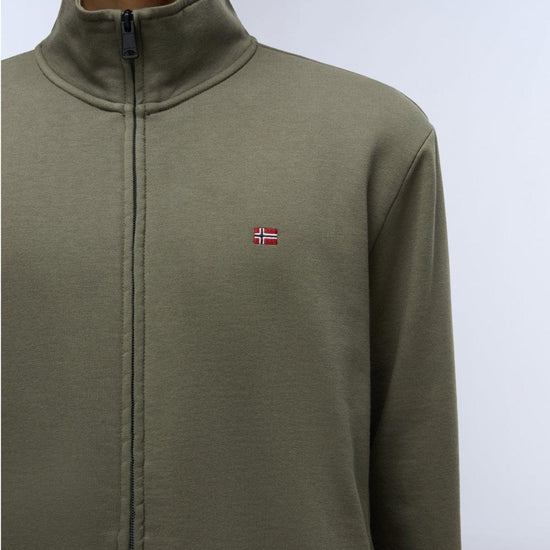 Napapijri Felpa con Zip Balis Winter Uomo Verde Tea Leaf NP0A4GBA G0A NAPAPIJRI 