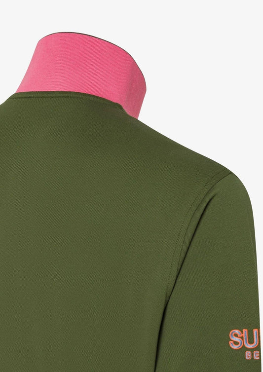 Sun68 - Men's Dark Green Polo Shirt