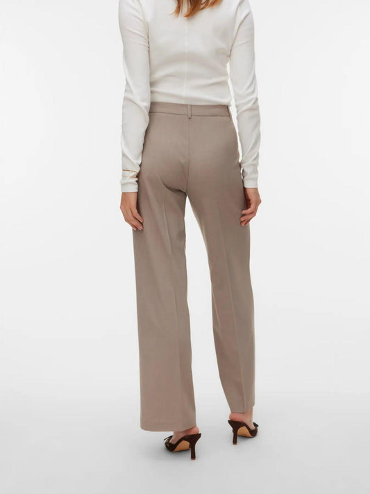 Vero Moda Women's Trousers Moon Rock Melange VMTexas