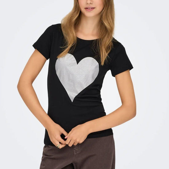  15366184 Black LOVE HEART JACQUELINE DE YONG 