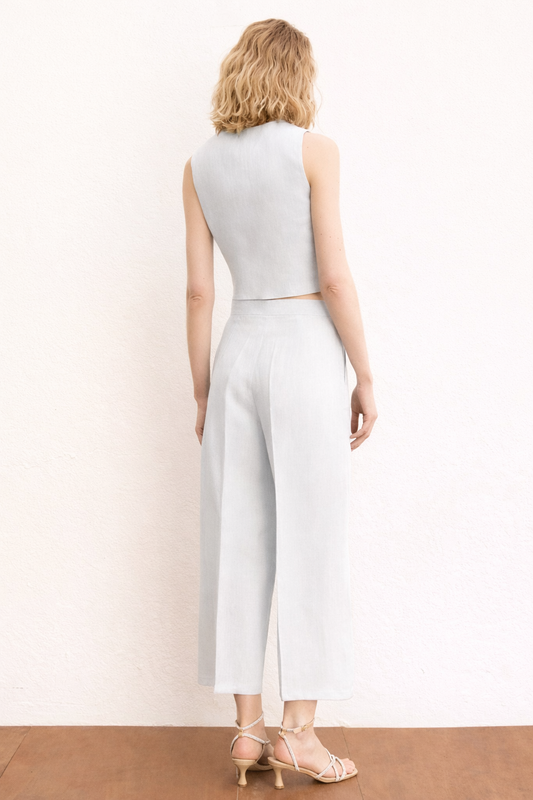 Emme Marella - Women's Clava Trousers White