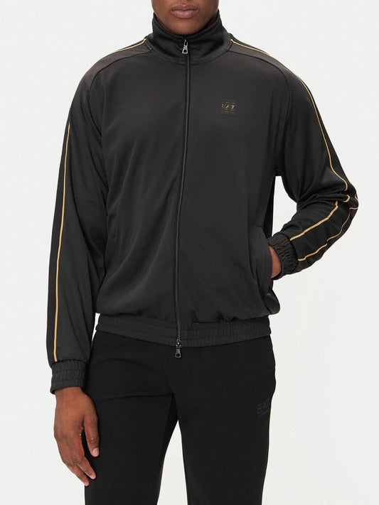 Felpa Uomo full zip Nero