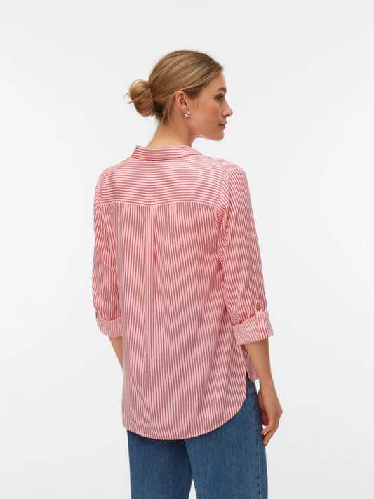 Vero Moda - Women's Shirt Coral Paradise Snow White Bumpy