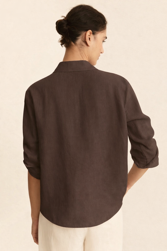 Emme Marella - Camicia Donna Cioccolato