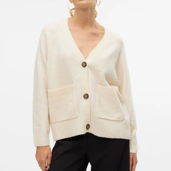 Vero Moda Cardigan Donna Boom Beige 10320457 Birch MELANGE VERO MODA 