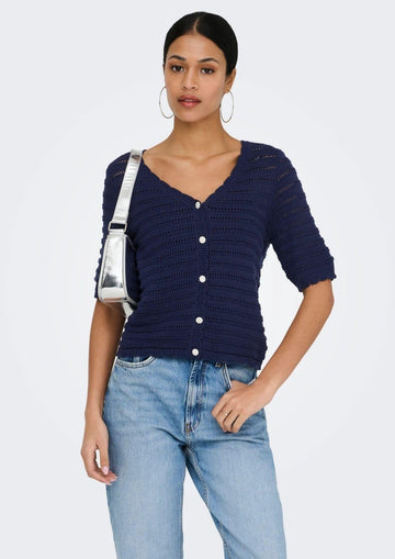 Jacqueline De Yong - Cardigan Donna Tanja Blu
