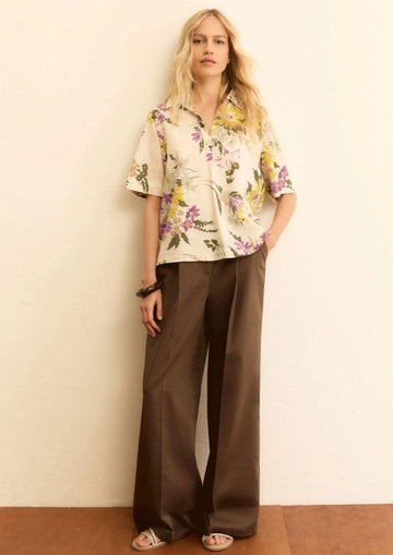 Emme Marella - Blusa Donna feroce Lavanda Floreale
