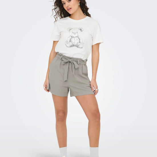 Jacqueline De Yong JDYBIBBI T-shirt Donna Bianco Cloud Dancer 15356686 Cloud Dancer TEDDYBEAR JACQUELINE DE YONG 