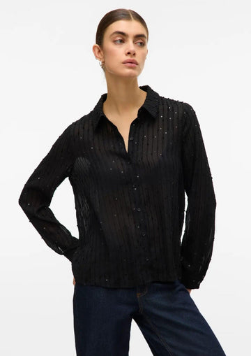 Vero Moda Women's Finola Black Shirt