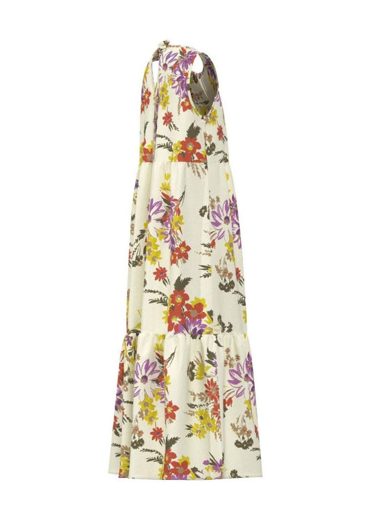 Emme Marella Women's Dress Emmtabarin Off-White Sun Flower