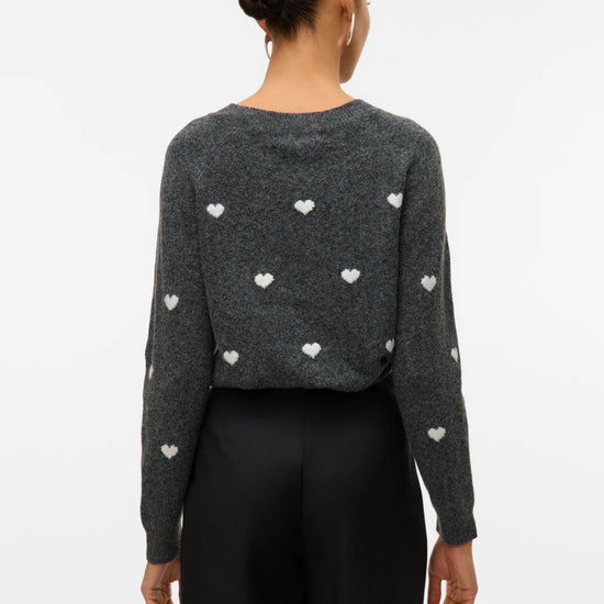 Vero Moda Pullover Donna Doffy Grigio Scuro 10330790 Dark Grey Melange VERO MODA 