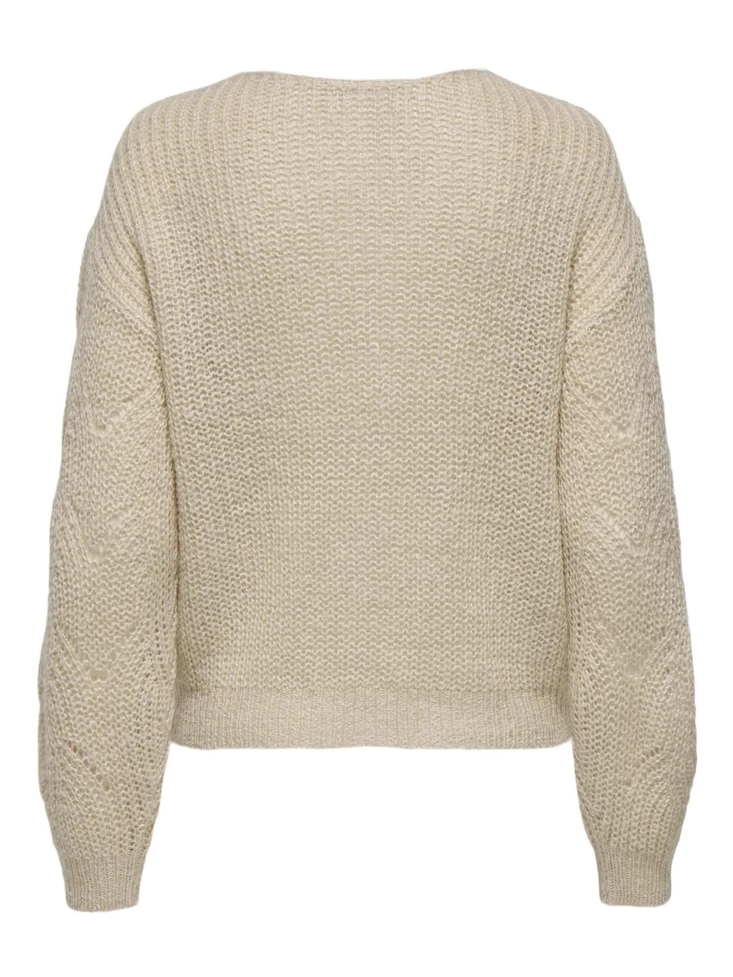 Jacqueline De Yong JDYBADUT Pullover Donna Frosted Almond 15302387 Frosted Almond GOLD LUREX JACQUELINE DE YONG 