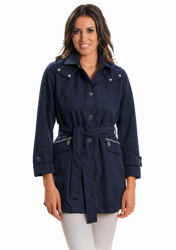 Satinette - Trench Donna Blu