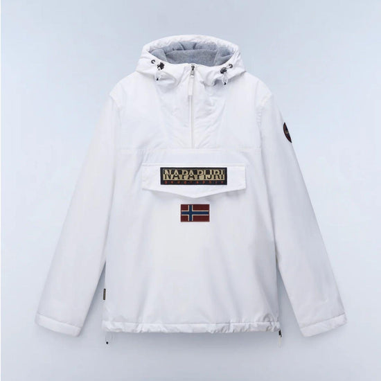 Napapijri Giacca Anorak Invernale Uomo Rainforest Grigio Chiaro NP0A4GMC 002 NAPAPIJRI 