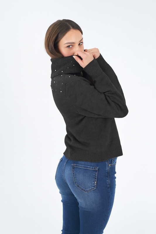 Yes Zee Maglia Donna Grigio Antracite