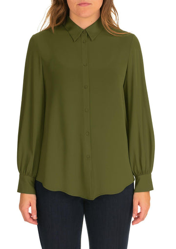 Camicia donna verde