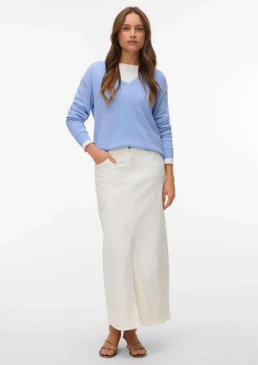 Vero Moda - Pullover Donna Charity Blu Brunnera